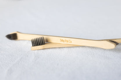 Dual-End Bamboo Pet Toothbrush